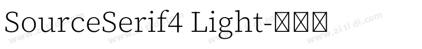 SourceSerif4 Light字体转换